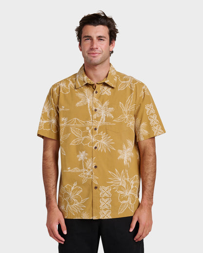 Waterman Scenic Drive Shirt - Wood Thrush Quick Silver Wood Thrush