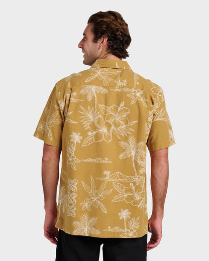 Waterman Scenic Drive Shirt - Wood Thrush Quick Silver Wood Thrush