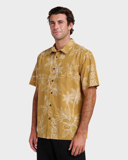 Waterman Scenic Drive Shirt - Wood Thrush Quick Silver Wood Thrush