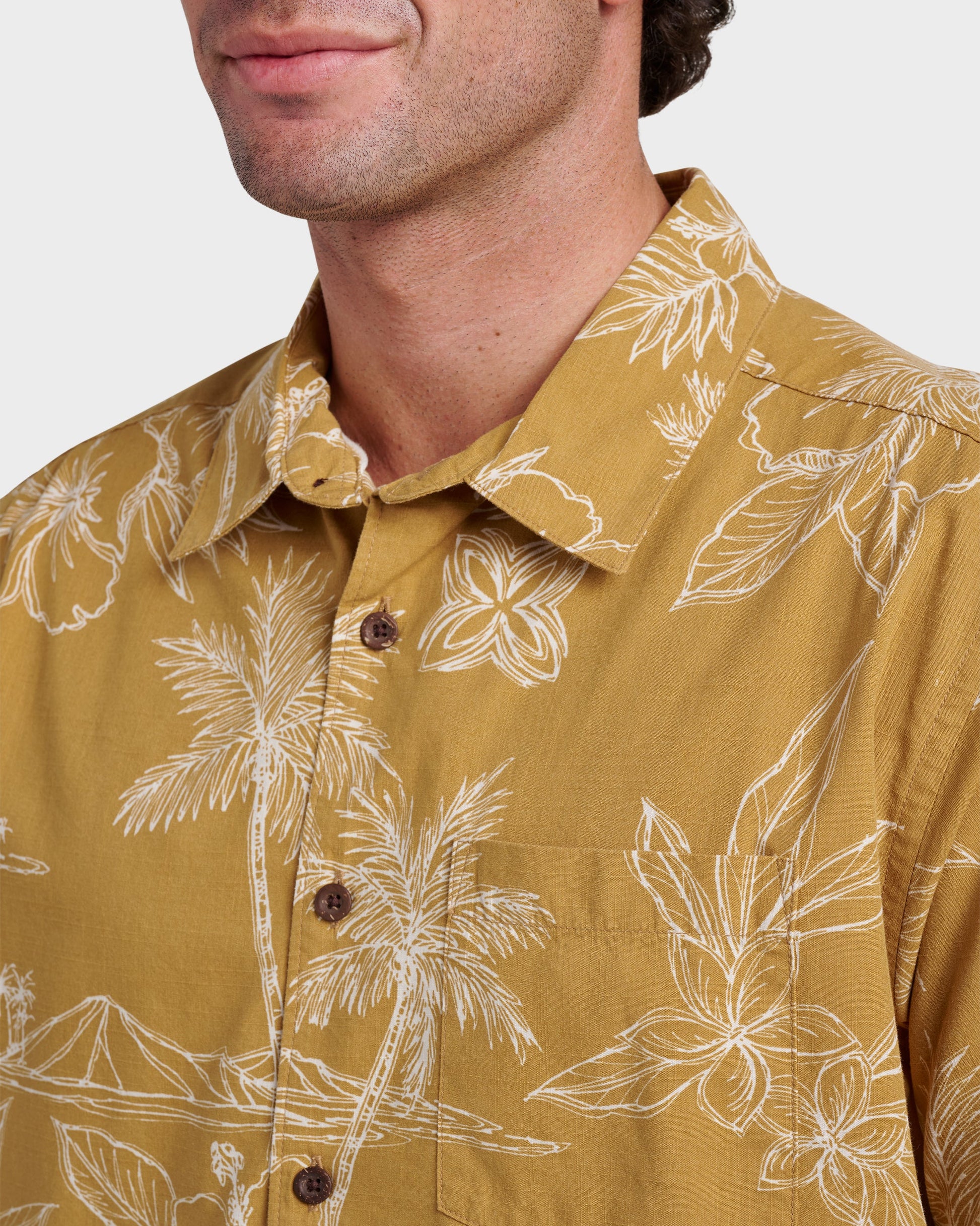 Waterman Scenic Drive Shirt - Wood Thrush Quick Silver Wood Thrush