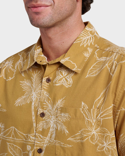 Waterman Scenic Drive Shirt - Wood Thrush Quick Silver Wood Thrush
