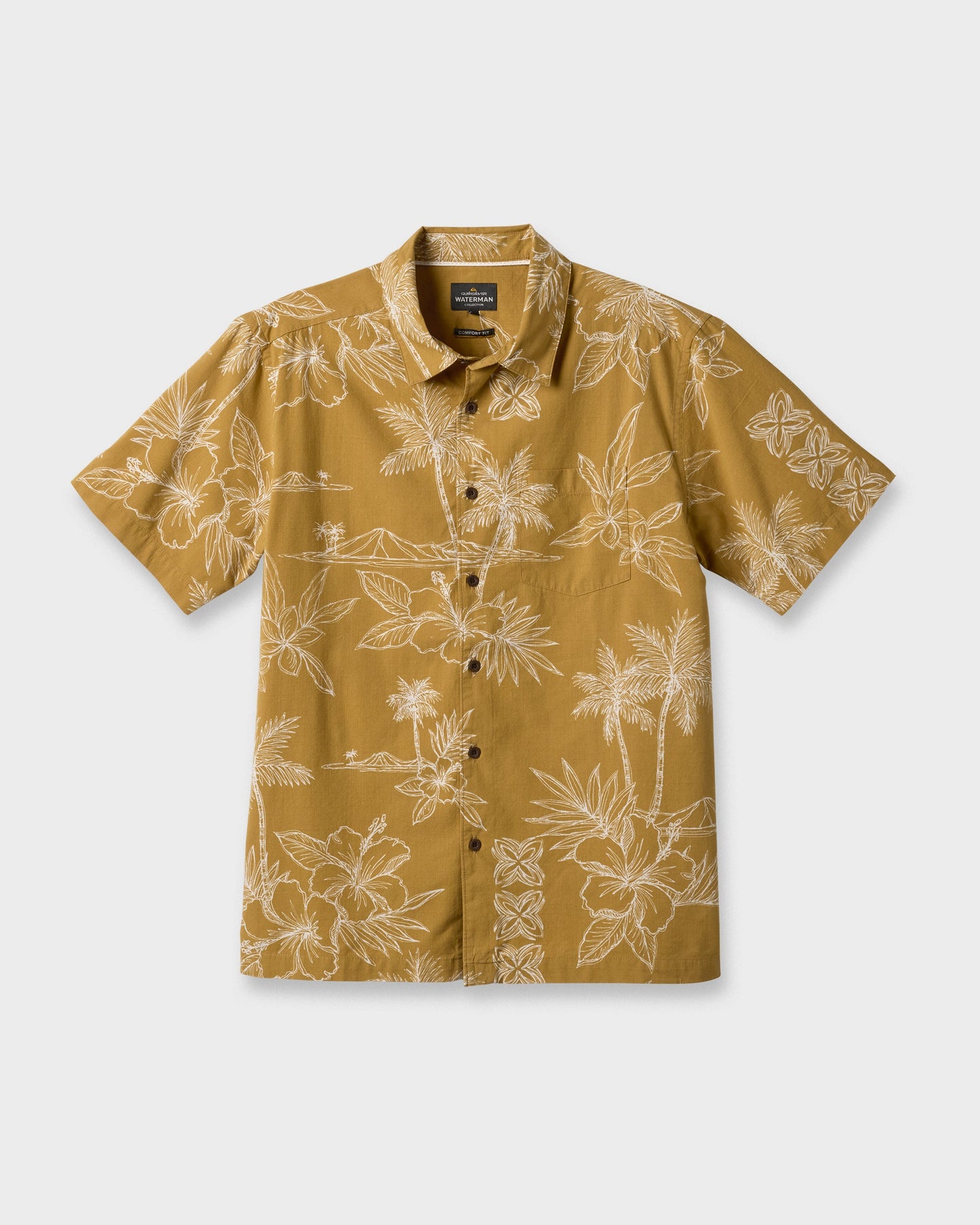 Waterman Scenic Drive Shirt - Wood Thrush Quick Silver Wood Thrush