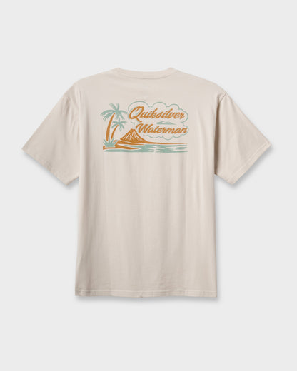 Waterman Tropic Island Classic T-shirt - Moonbeam Quick Silver Moonbeam