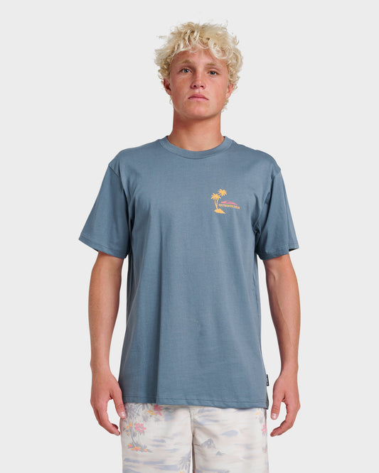 Tropical Surf Classic T-shirt - China Blue Quick Silver China Blue