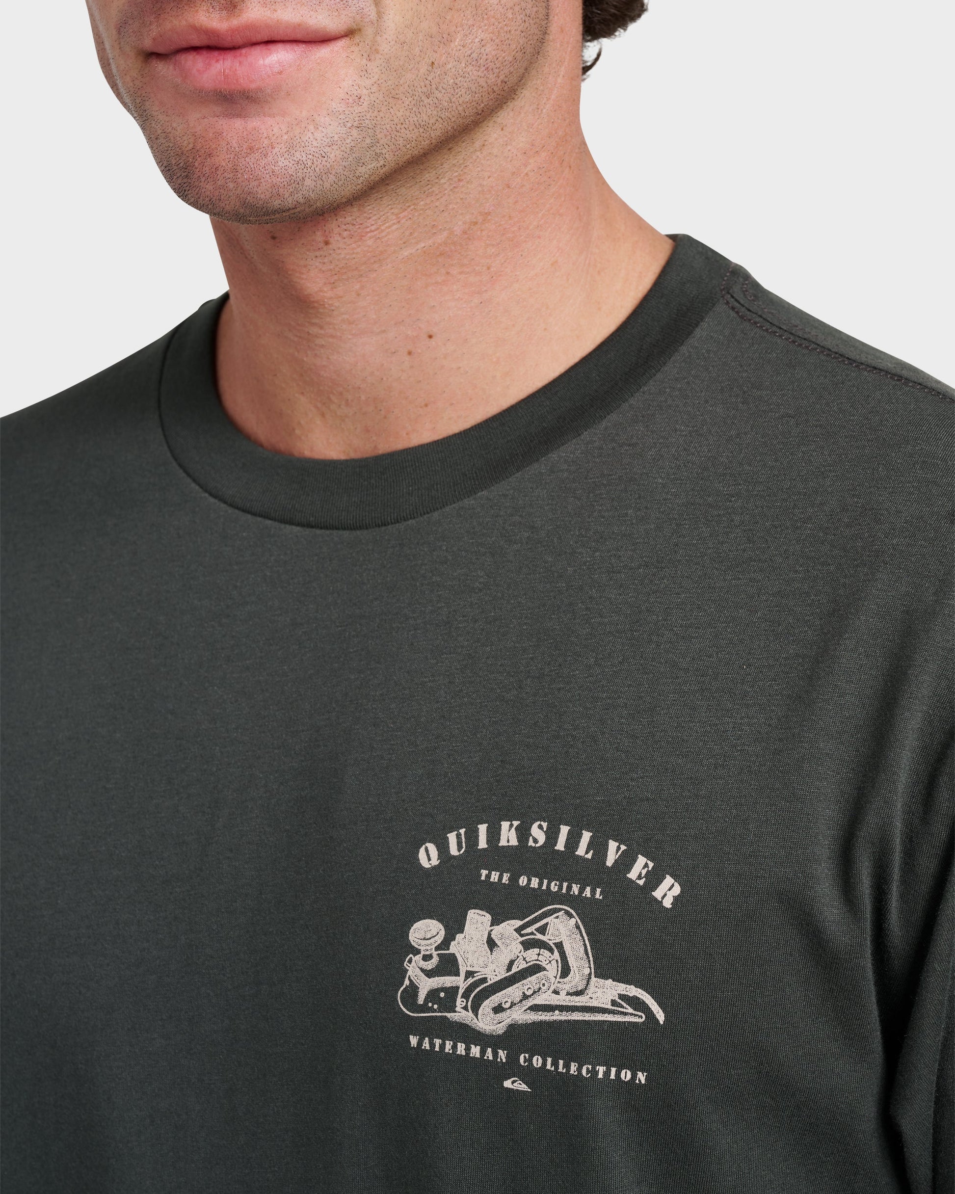 Waterman Planer Classic T-shirt - Phantom Quick Silver Phantom