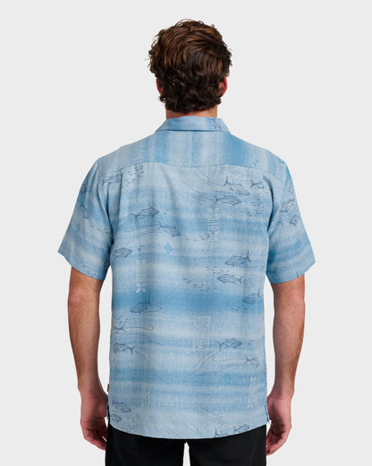 Waterman Go Fish Shirt - Sterling Blue Quick Silver Sterling Blue