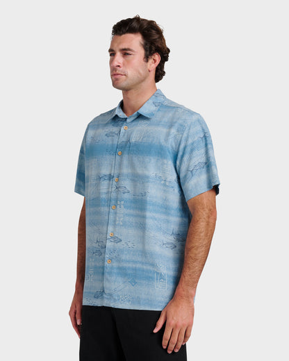Waterman Go Fish Shirt - Sterling Blue Quick Silver Sterling Blue