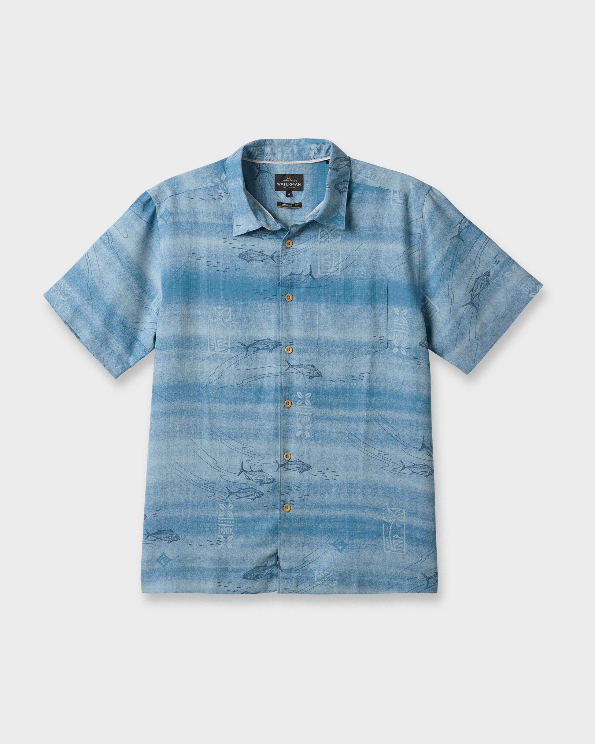 Waterman Go Fish Shirt - Sterling Blue Quick Silver Sterling Blue