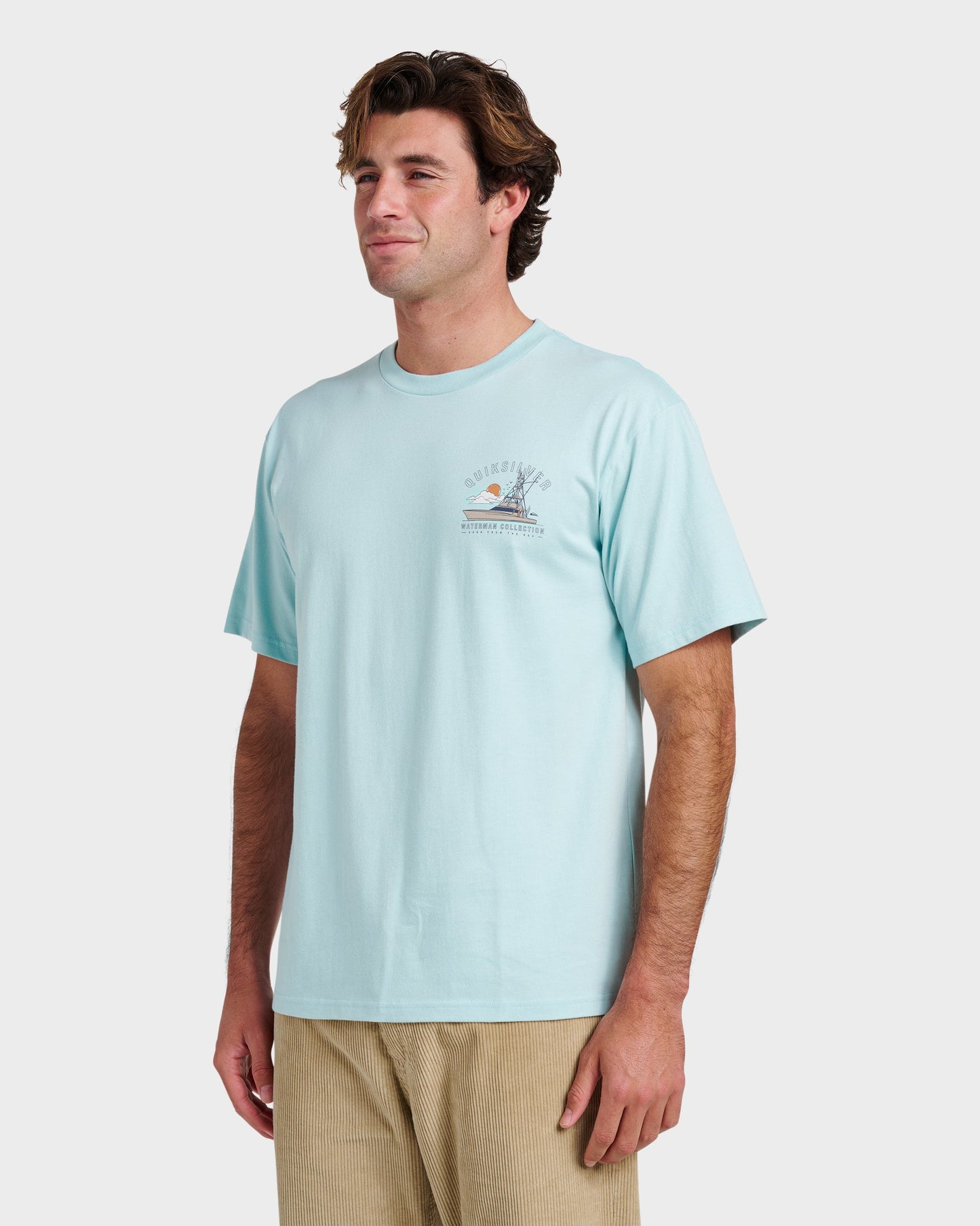 Waterman The Rig Classic T-shirt - Sterling Blue Quick Silver Sterling Blue