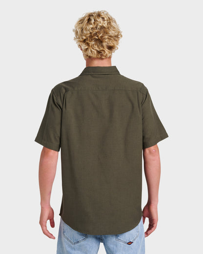 Shoreline Classic Short Sleeve Shirt - Grape Leaf Quick Silver Grape Leaf