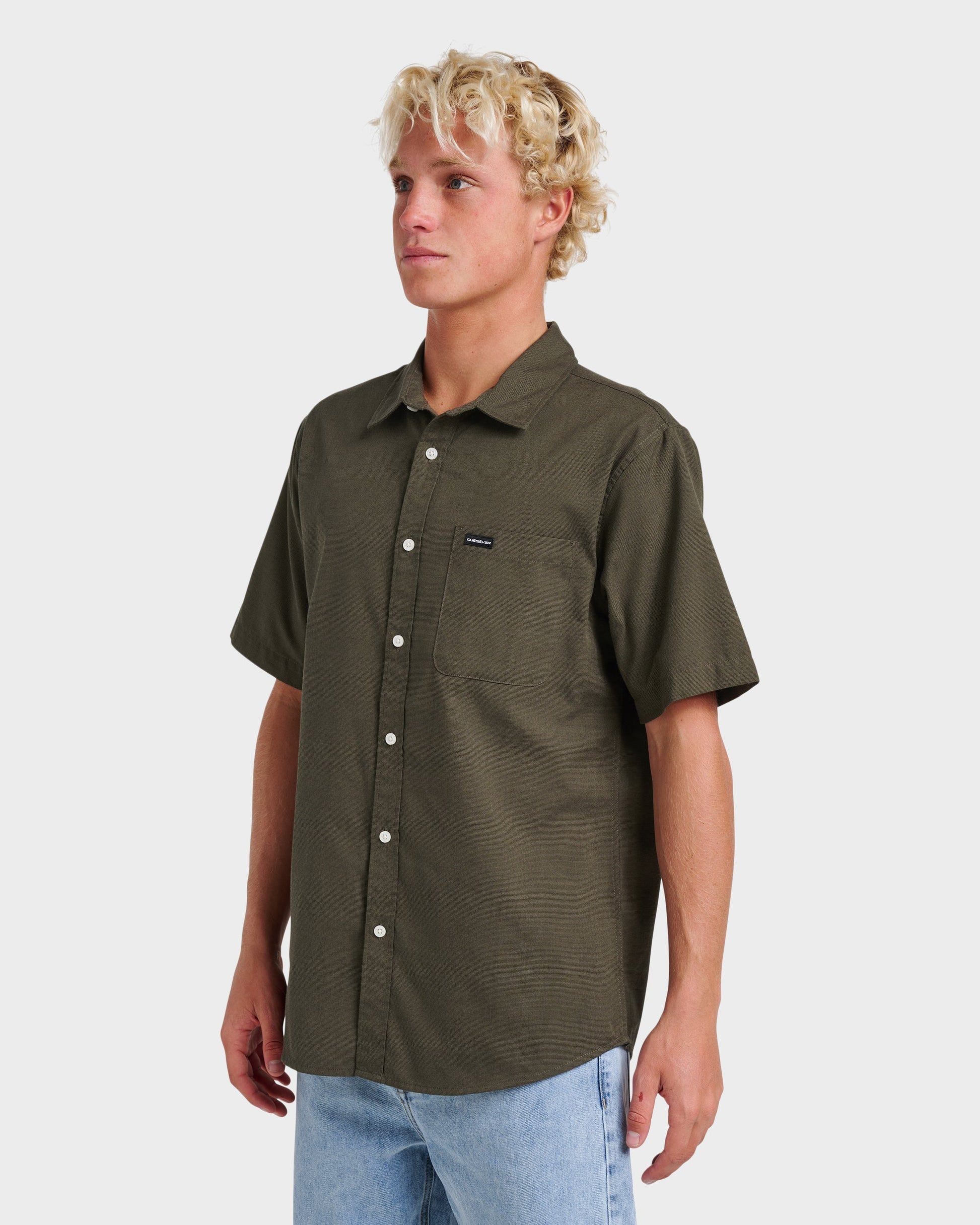 Shoreline Classic Short Sleeve Shirt - Grape Leaf Quick Silver Grape Leaf