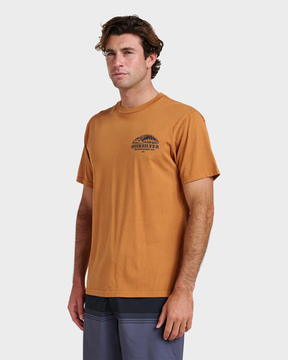 Going Leftpigment Dye T-Shirt - Almond Quick Silver Almond