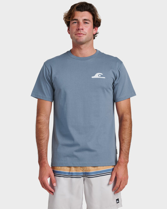 Primitive Scripture Classic T-shirt - China Blue Quick Silver China Blue