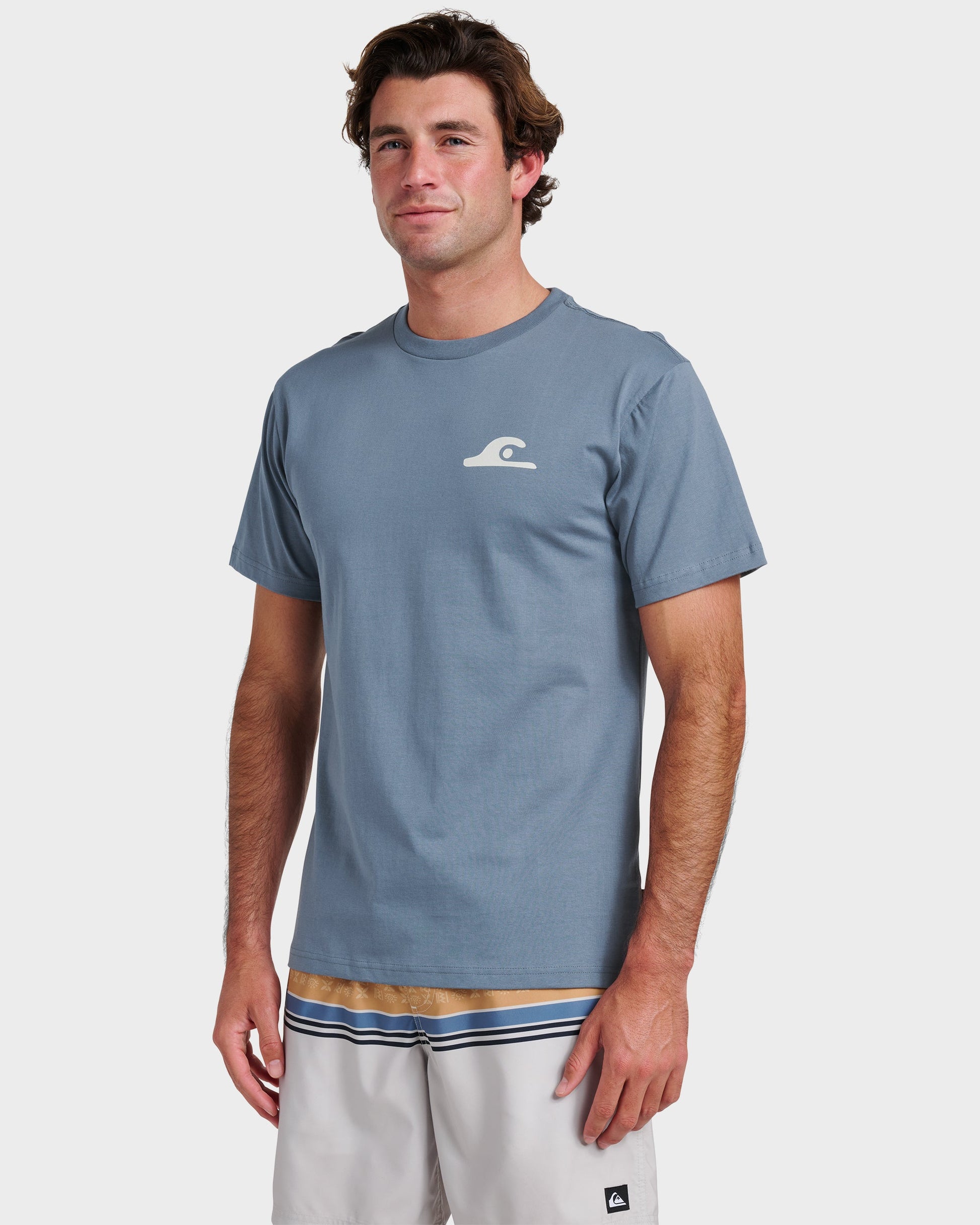 Primitive Scripture Classic T-shirt - China Blue Quick Silver China Blue