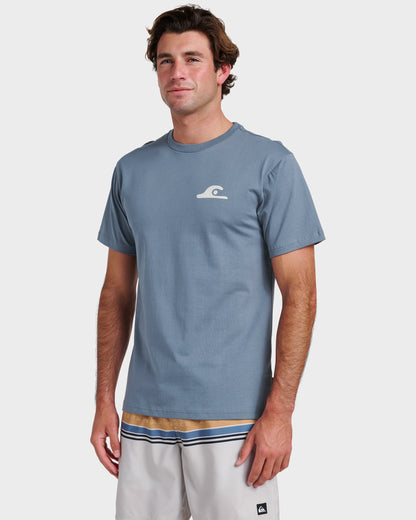 Primitive Scripture Classic T-shirt - China Blue Quick Silver China Blue