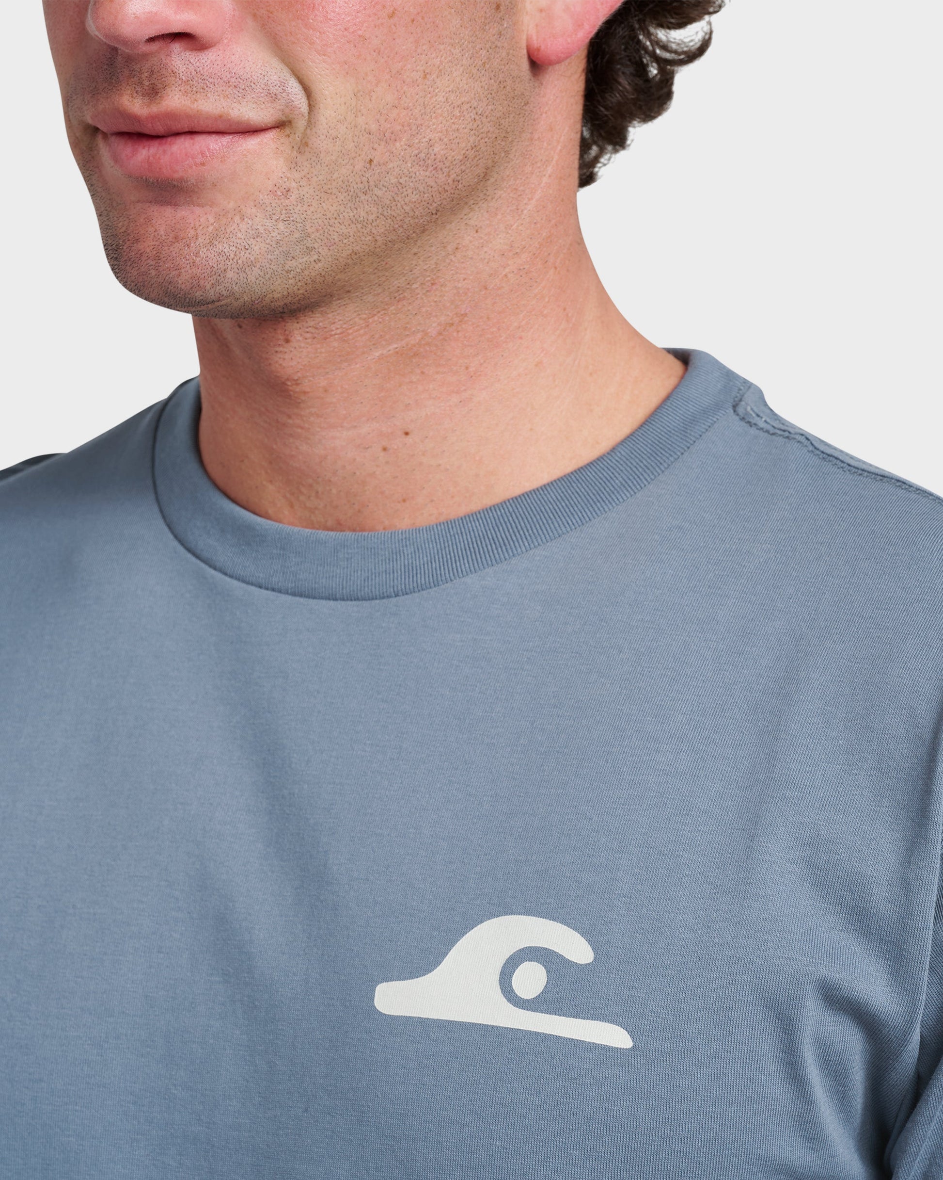 Primitive Scripture Classic T-shirt - China Blue Quick Silver China Blue