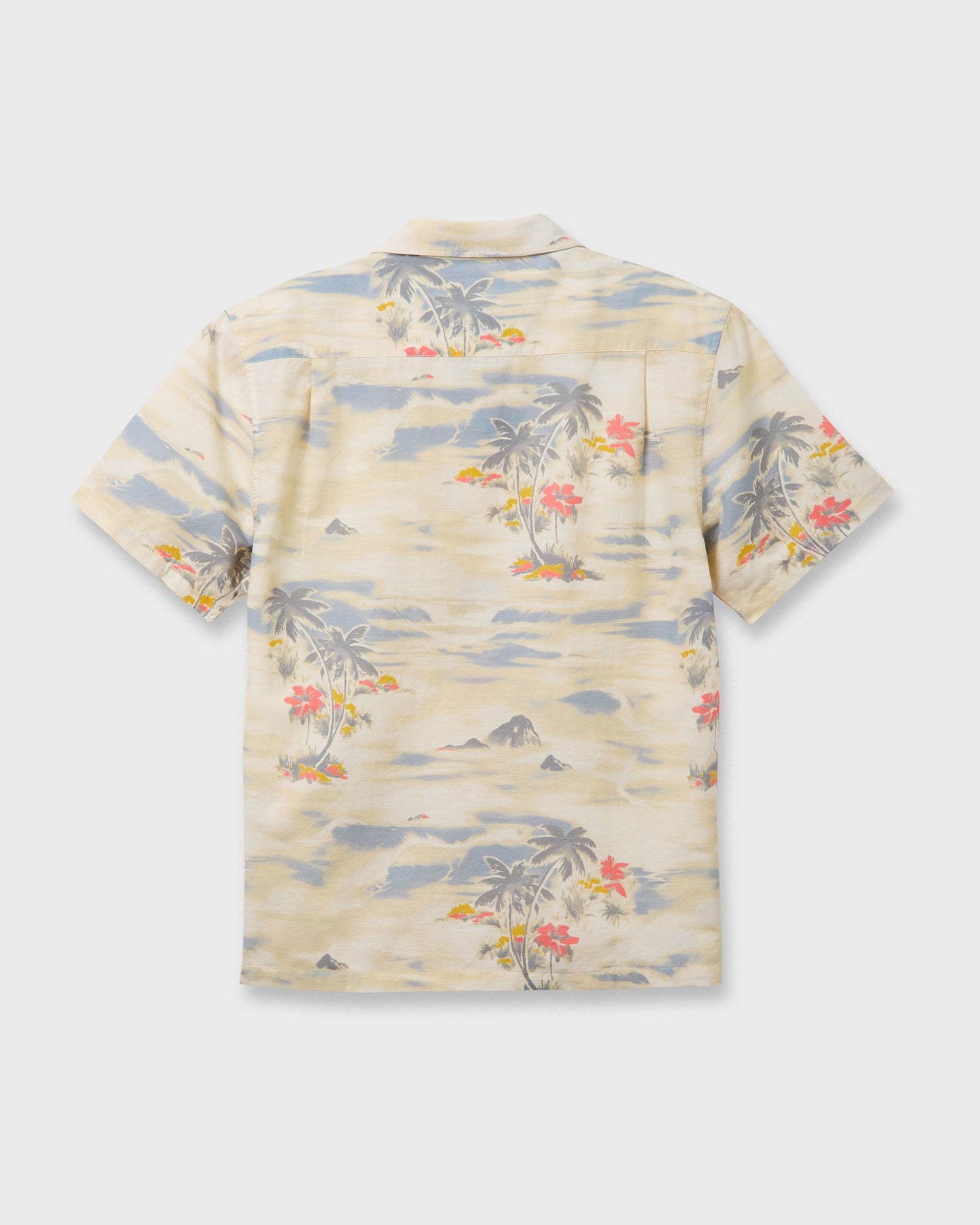 Tropical Surf Casual Short Sleeve Shirt - Birch Quick Silver Birch