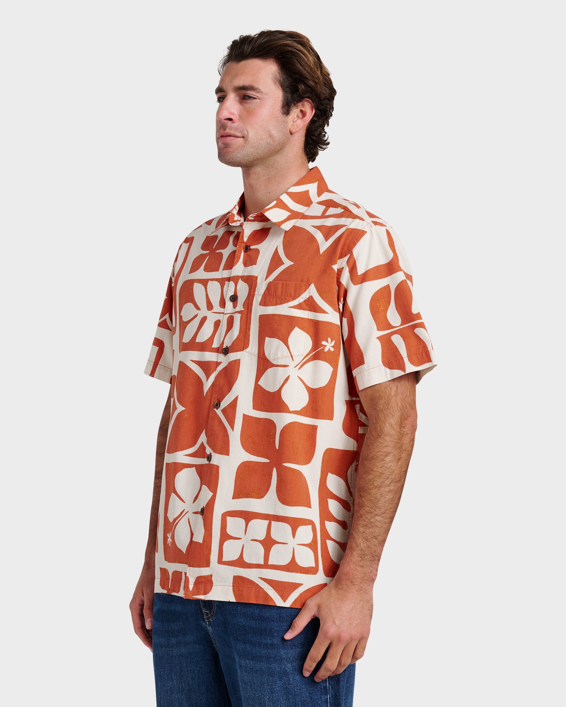Waterman Tiki Island Shirt - Hot Sauce Quick Silver Hot Sauce