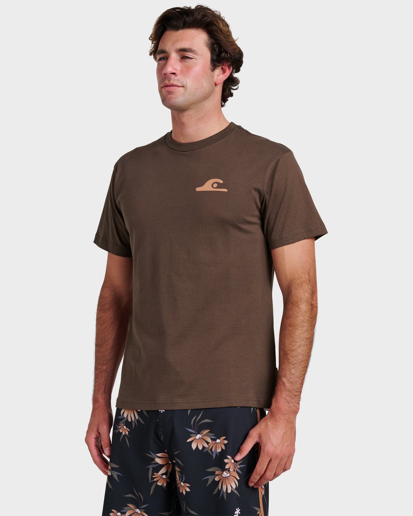 Primitive Scripture Classic T-shirt - Chocolate Brown Quick Silver Chocolate Brown
