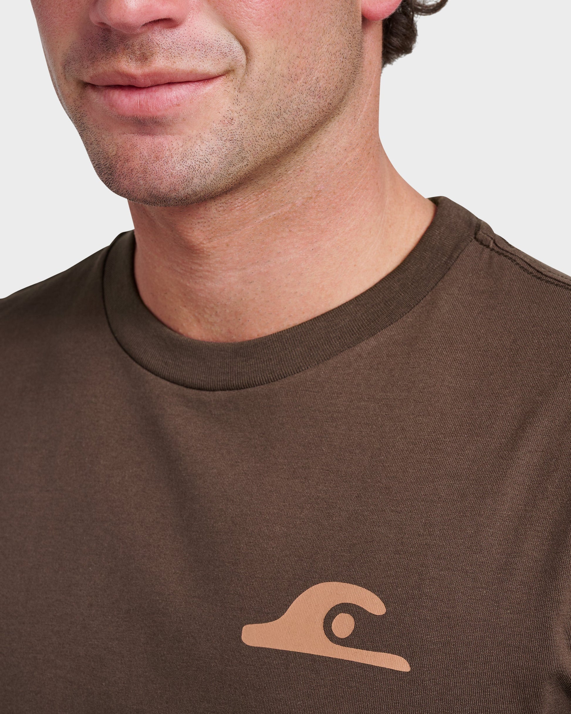 Primitive Scripture Classic T-shirt - Chocolate Brown Quick Silver Chocolate Brown