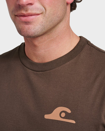 Primitive Scripture Classic T-shirt - Chocolate Brown Quick Silver Chocolate Brown