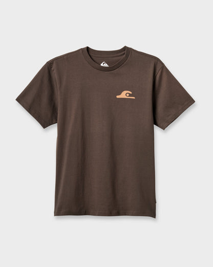 Primitive Scripture Classic T-shirt - Chocolate Brown Quick Silver Chocolate Brown
