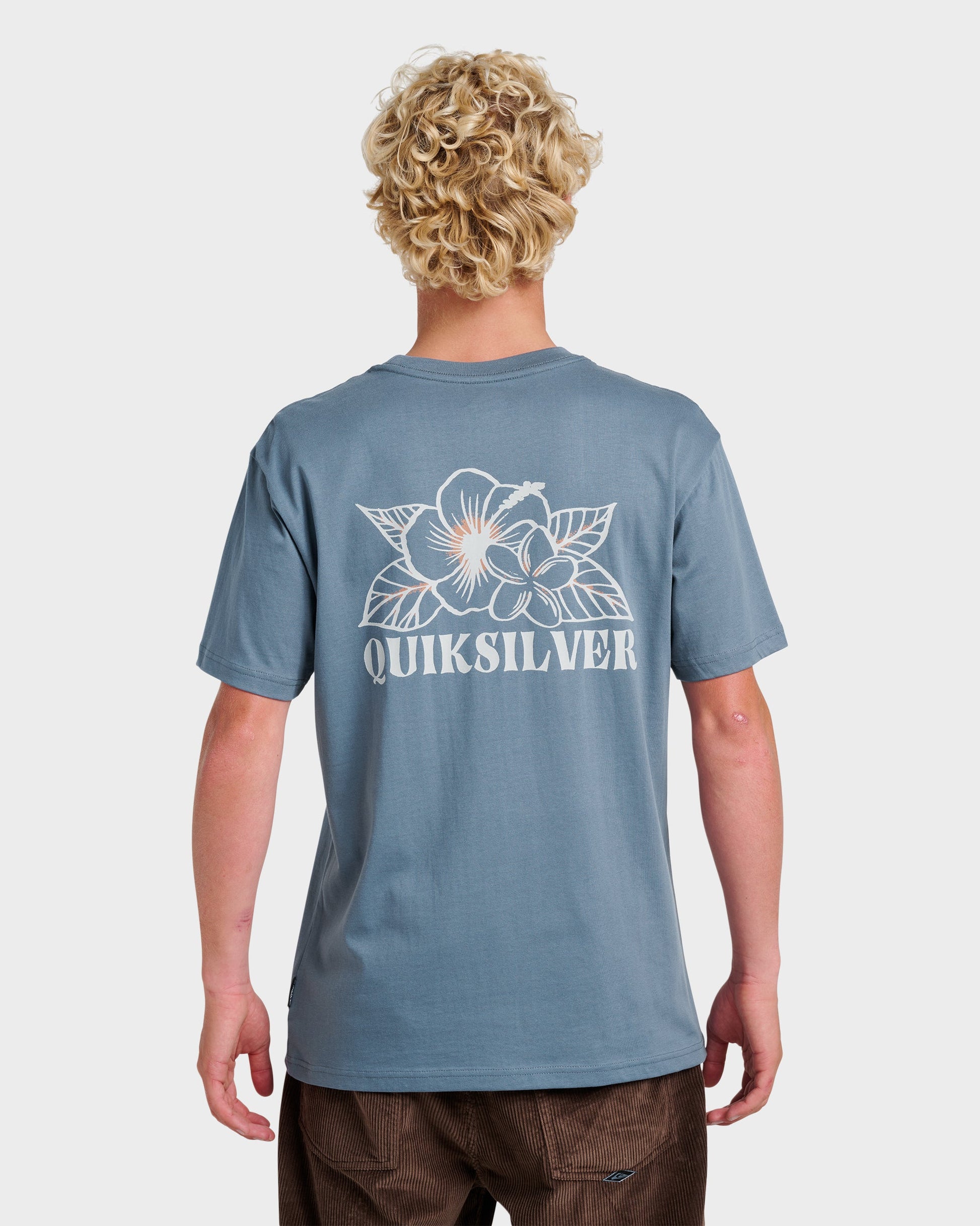 Floral Needs Classic T-shirt - China Blue Quick Silver China Blue