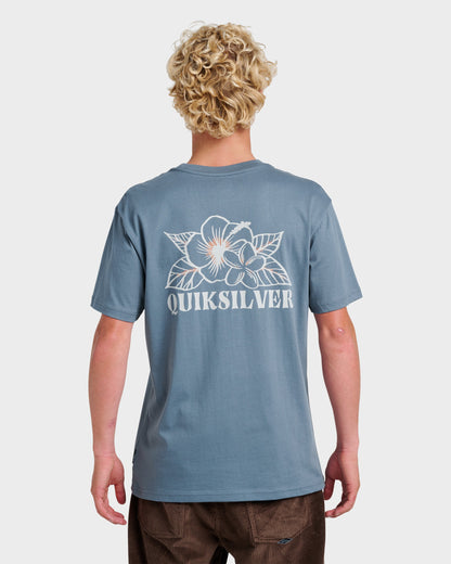 Floral Needs Classic T-shirt - China Blue Quick Silver China Blue