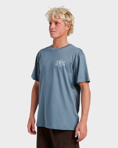 Floral Needs Classic T-shirt - China Blue Quick Silver China Blue
