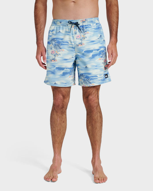 Everyday Tropical Surf 17" Swim Trunks - Total Eclipse Quick Silver Total Eclipse