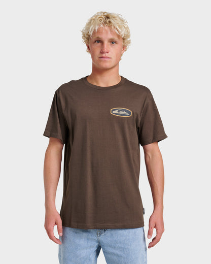 Stadium Emblem Classic T-shirt - Chocolate Brown Quick Silver Chocolate Brown
