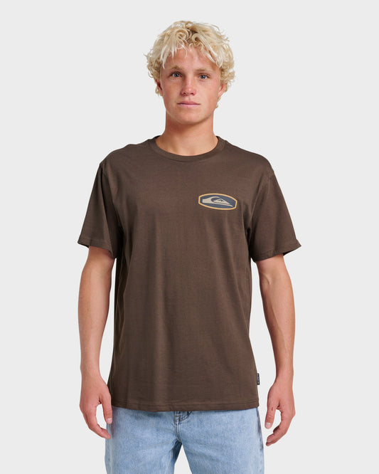 Stadium Emblem Classic T-shirt - Chocolate Brown Quick Silver Chocolate Brown