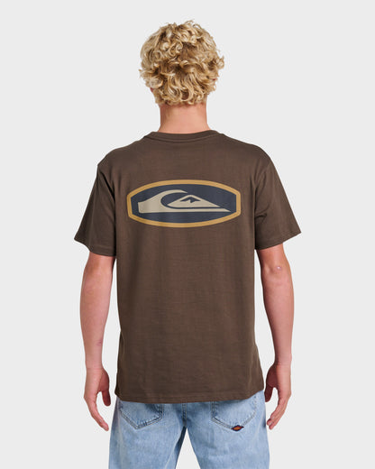 Stadium Emblem Classic T-shirt - Chocolate Brown Quick Silver Chocolate Brown