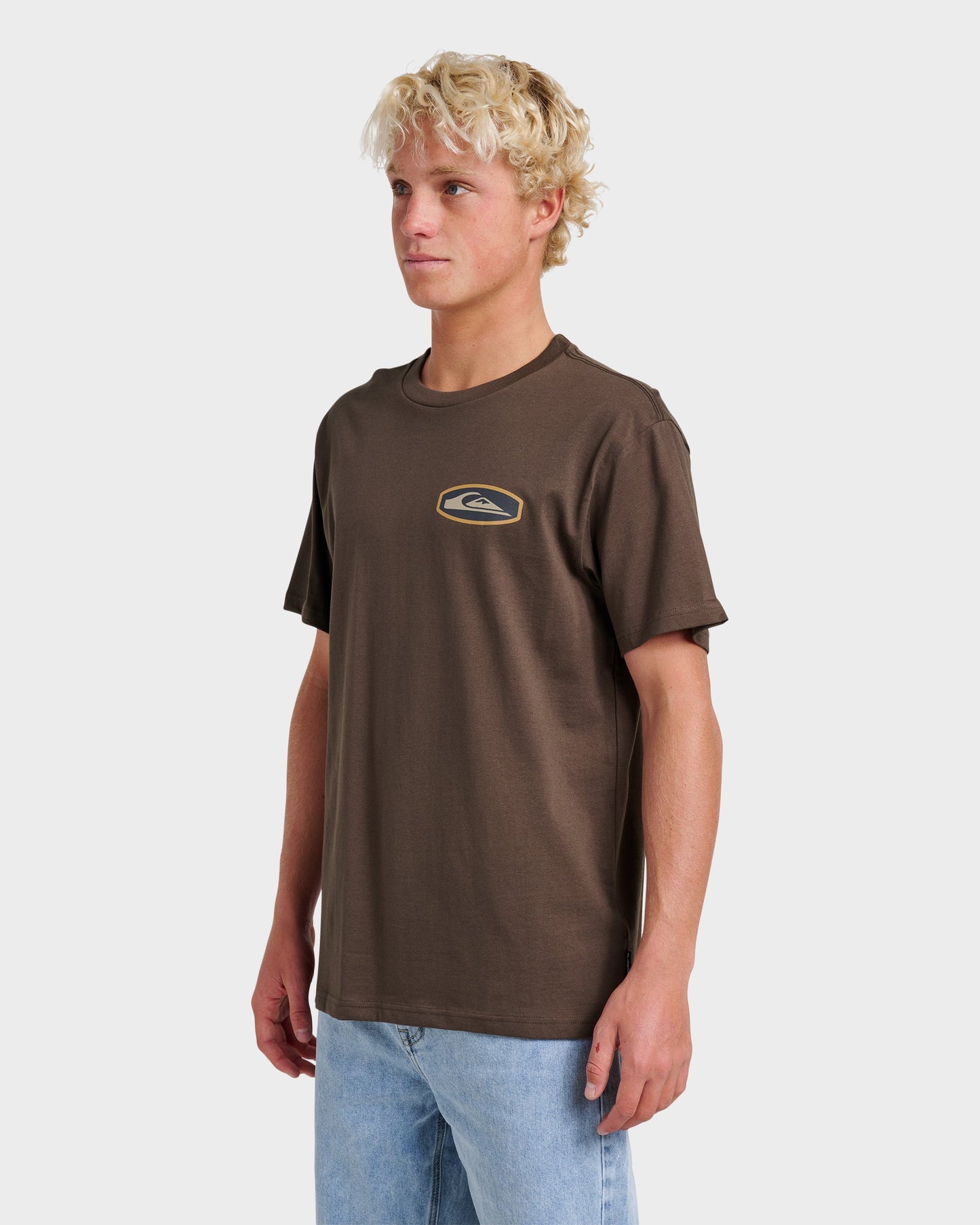 Stadium Emblem Classic T-shirt - Chocolate Brown Quick Silver Chocolate Brown