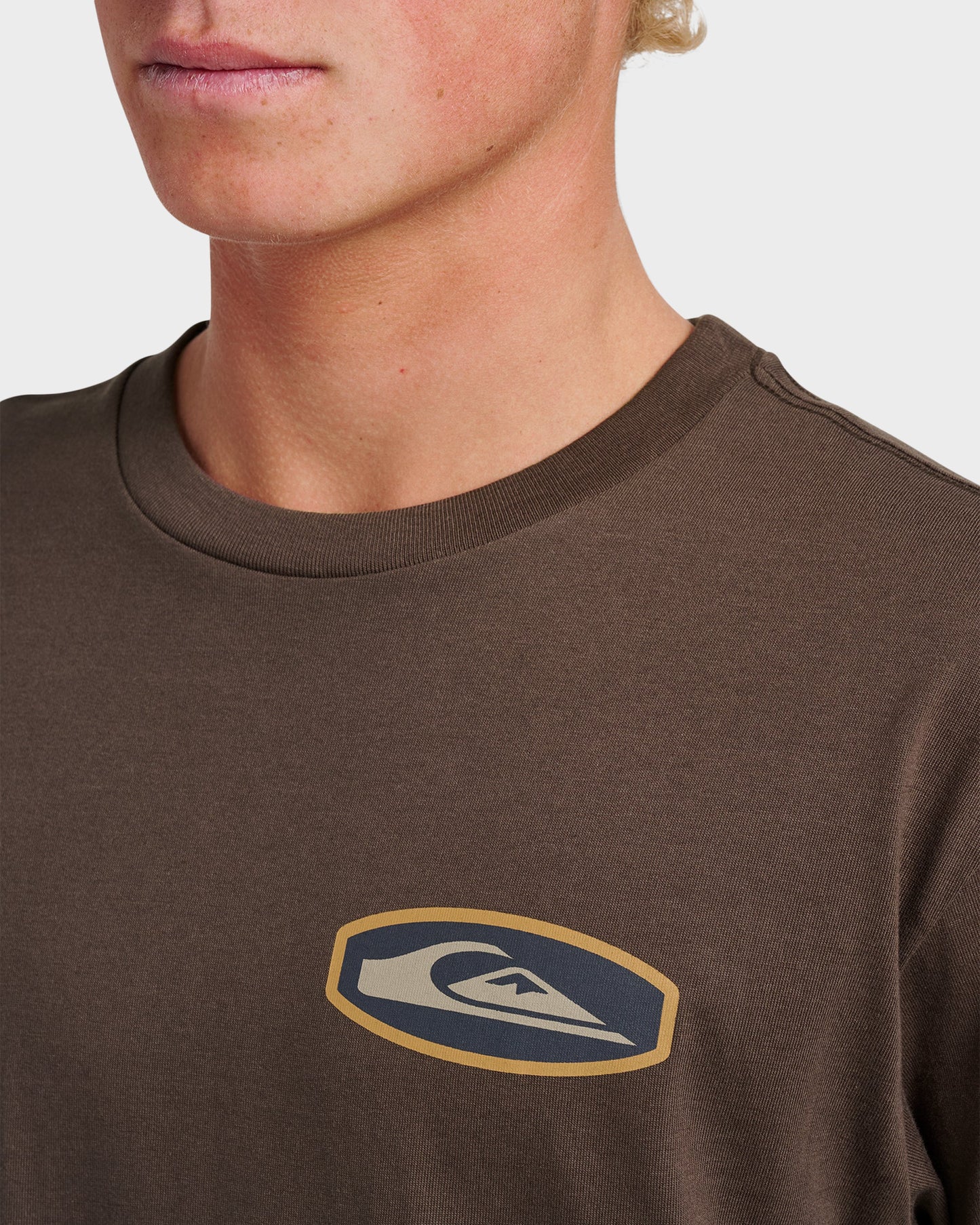 Stadium Emblem Classic T-shirt - Chocolate Brown Quick Silver Chocolate Brown
