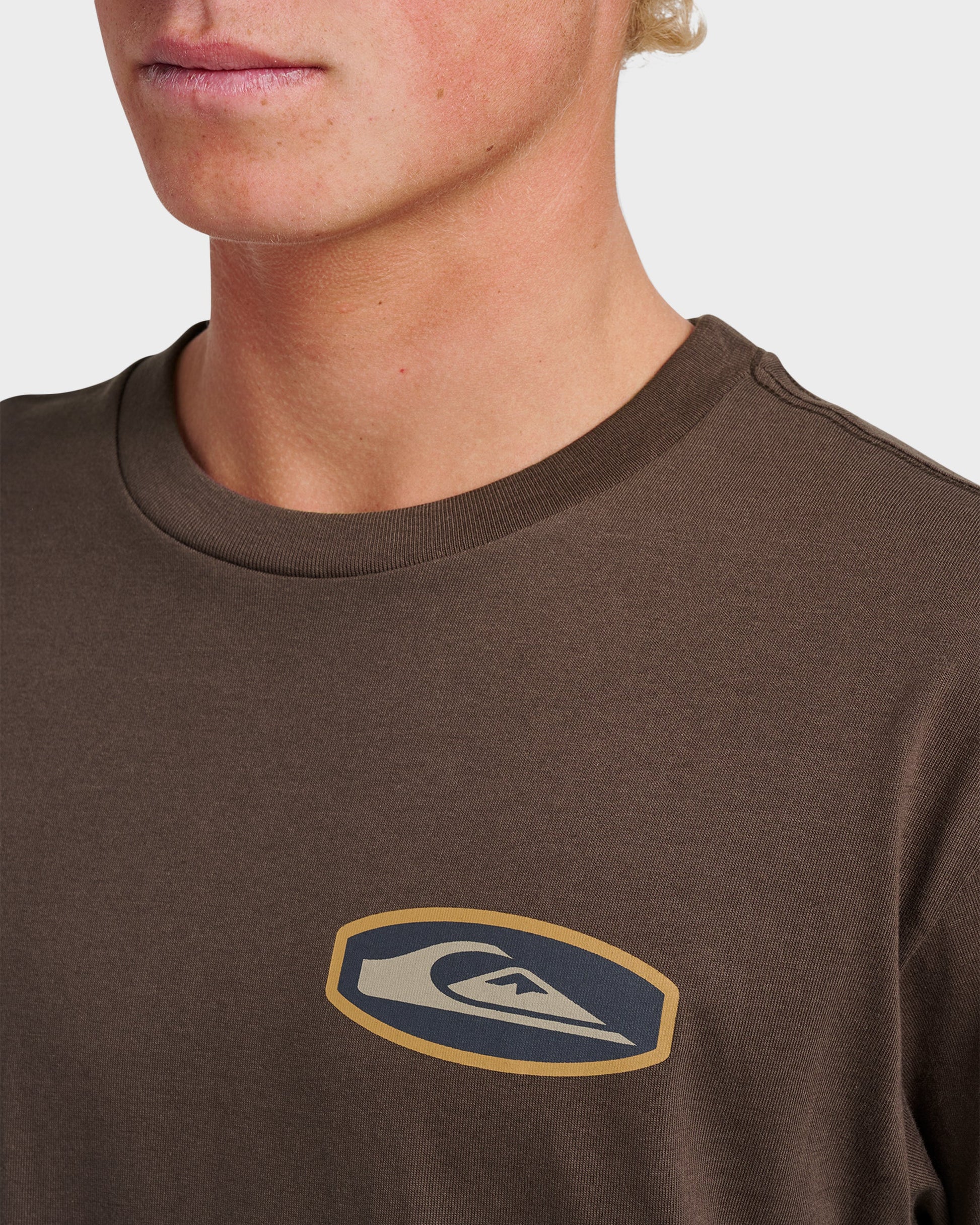 Stadium Emblem Classic T-shirt - Chocolate Brown Quick Silver Chocolate Brown