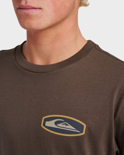 Stadium Emblem Classic T-shirt - Chocolate Brown Quick Silver Chocolate Brown