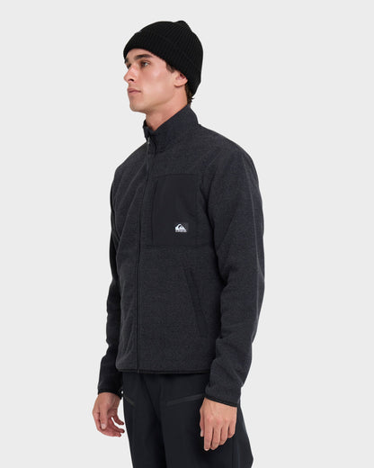 Aker Full Zip Technical Fleece - Black Quick Silver Black