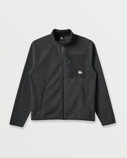 Aker Full Zip Technical Fleece - Black Quick Silver Black