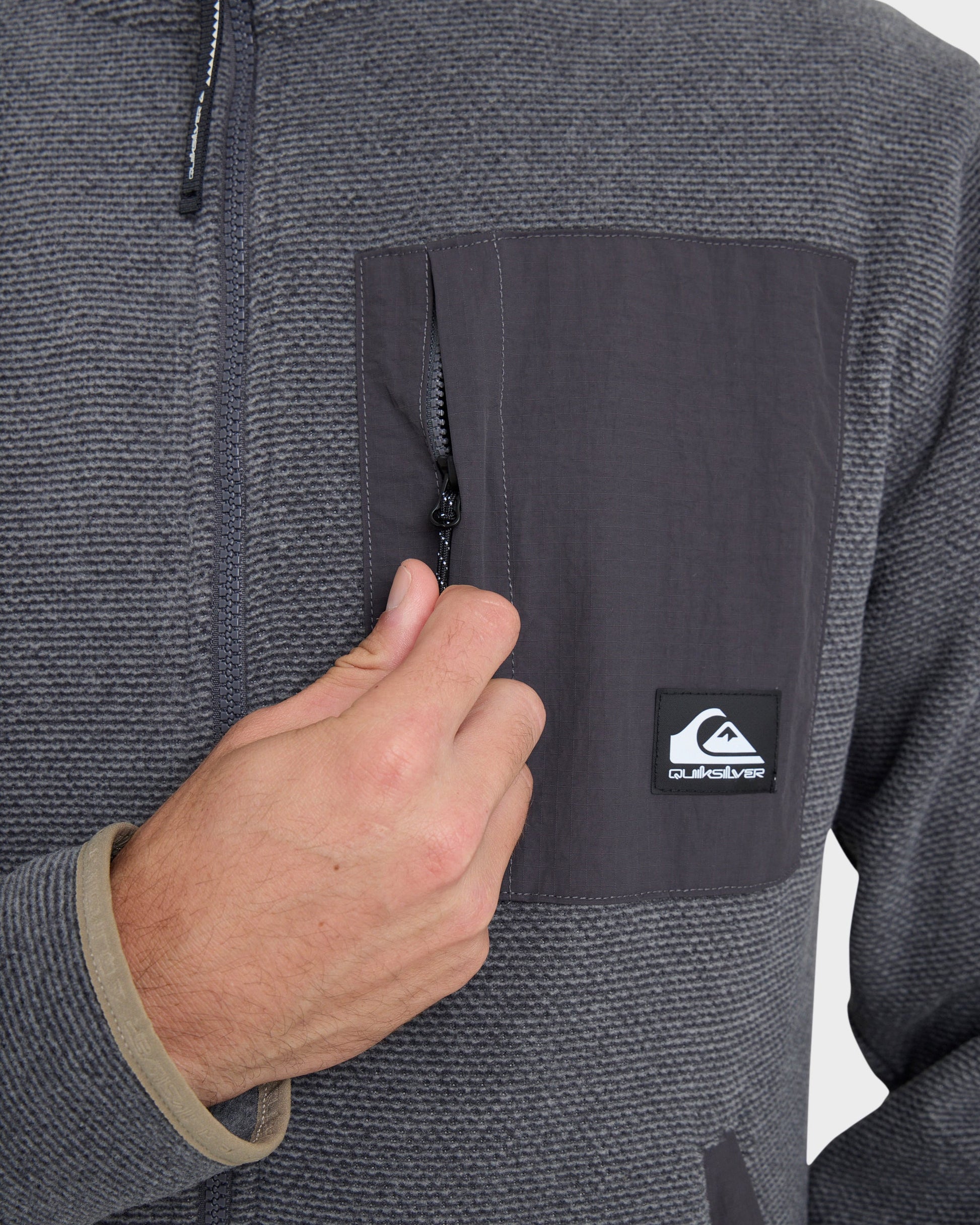 Aker Full Zip Technical Fleece - Quarry Quick Silver Quarry