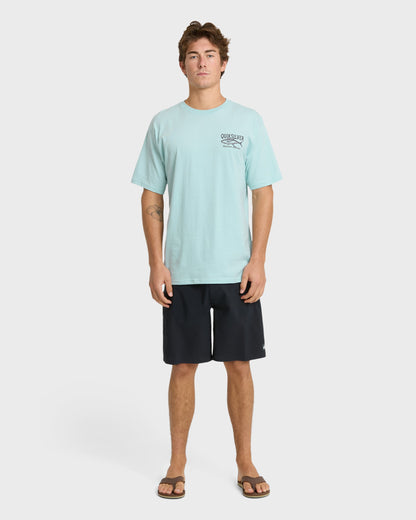 Waterman Deep Waters Classic T-shirt - Sterling Blue Quick Silver Sterling Blue