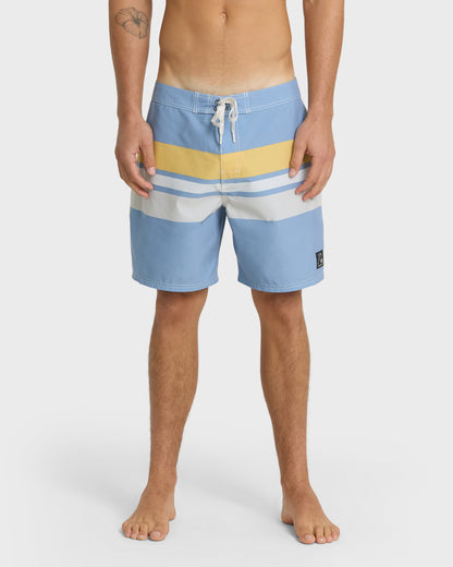 Original Straight Leg 18" Boardshorts - Ashley Blue Quick Silver Ashley Blue