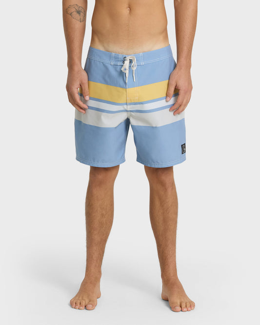 Original Straight Leg 18" Boardshorts - Ashley Blue Quick Silver Ashley Blue