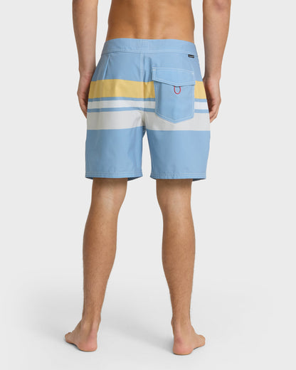 Original Straight Leg 18" Boardshorts - Ashley Blue Quick Silver Ashley Blue