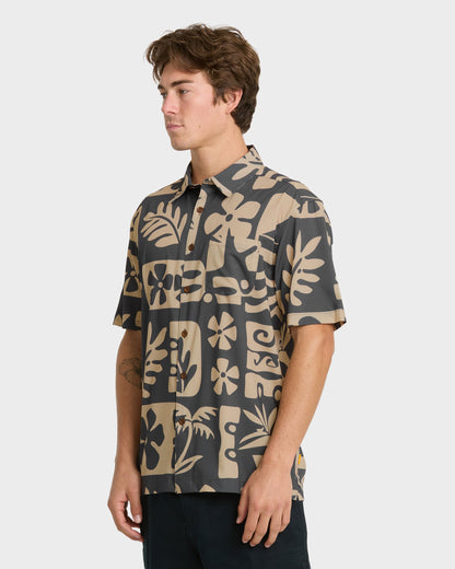 Waterman Dunes Shirt - Phantom Quick Silver Phantom