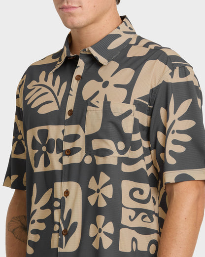 Waterman Dunes Shirt - Phantom Quick Silver Phantom