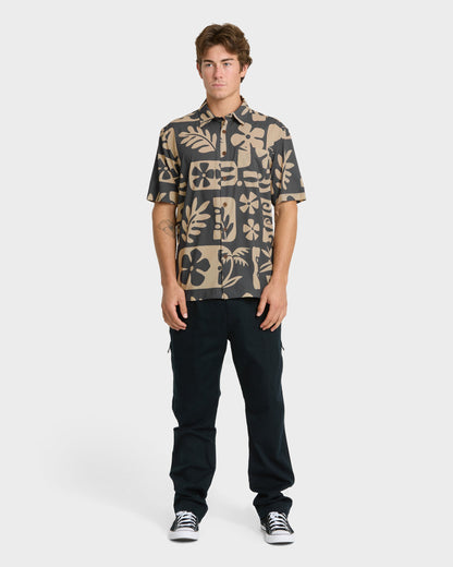 Waterman Dunes Shirt - Phantom Quick Silver Phantom
