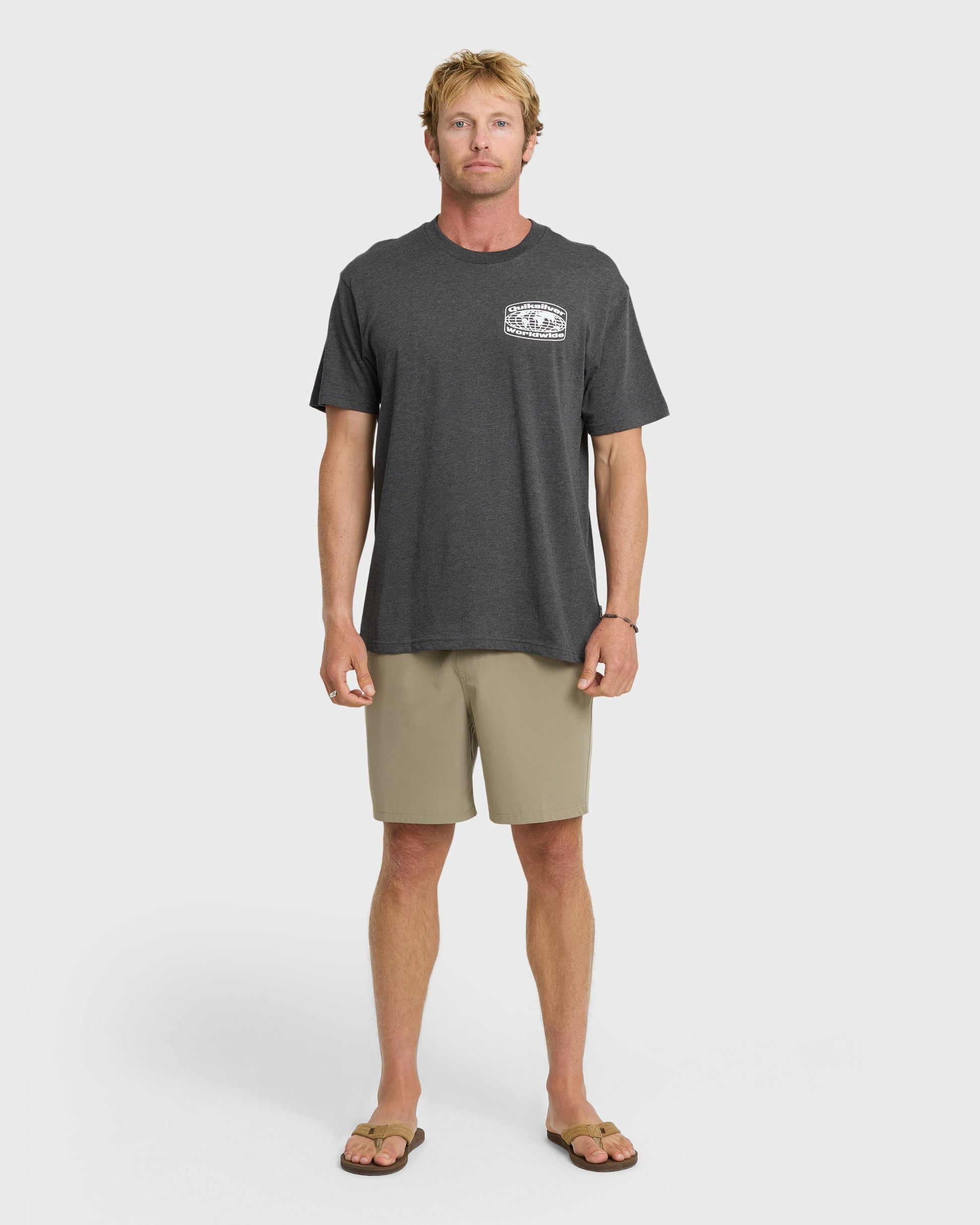 Global Local Classic T-shirt - Charcoal Heather Quick Silver Charcoal Heather
