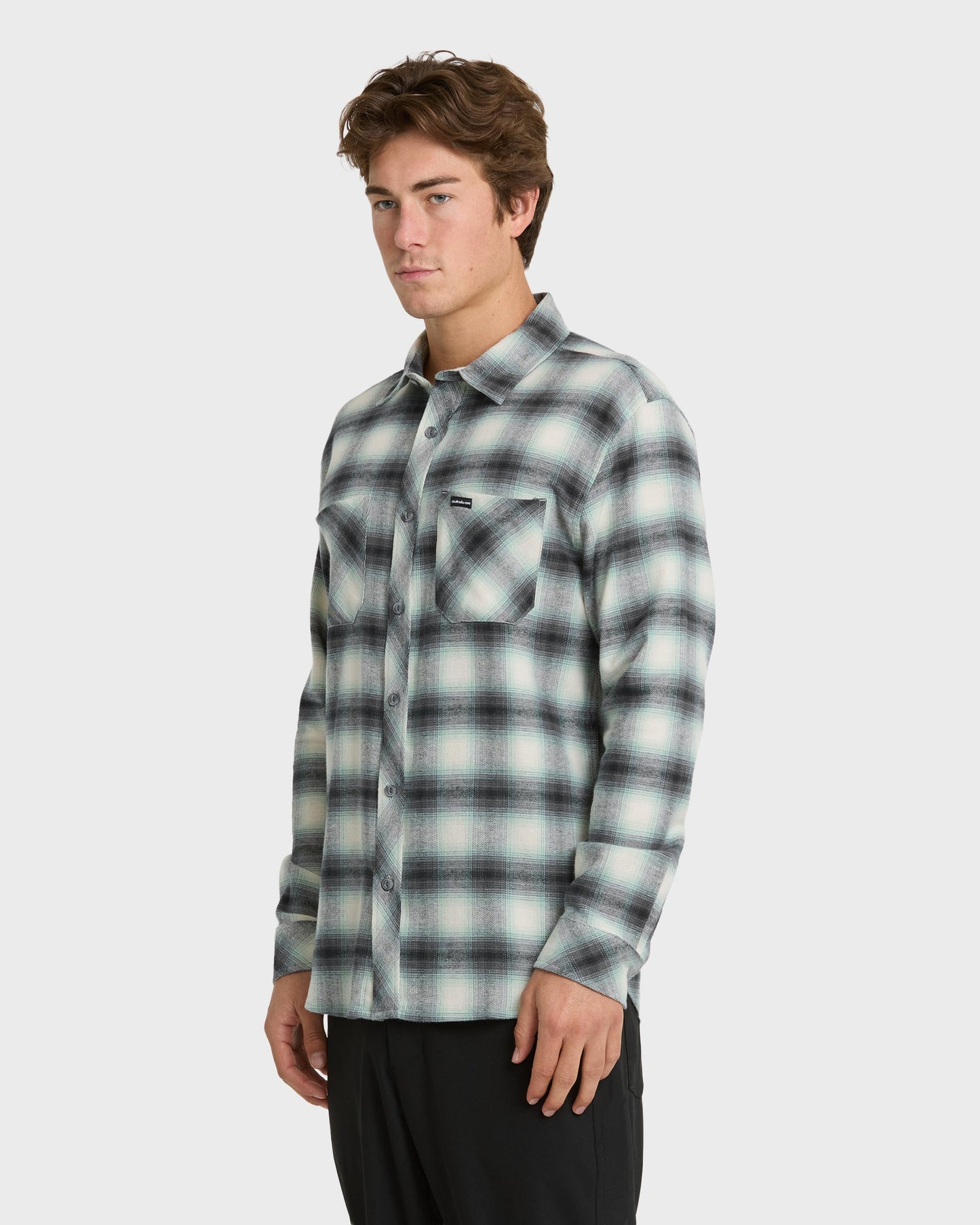 Terrace Stretch Flannel Shirt - Moonstruck Quick Silver Moonstruck
