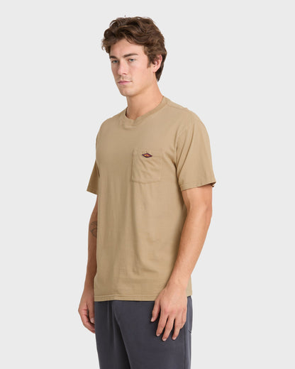 Saltwater Pocket Tee - Elmwood Quick Silver Elmwood